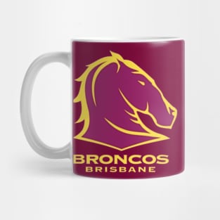 Brisbane Broncos custom logo Mug